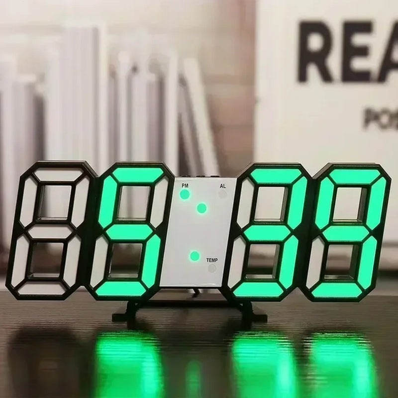 Modern LED Digital Wall Desk Clock - Stylish Home Décor