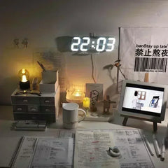 Modern LED Digital Wall Desk Clock - Stylish Home Décor