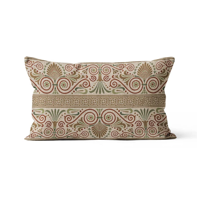 Modern Home Green Geometric Boho Scandinavian William Morris Cushion Cover Rectangle 30X50 Throw Pillow Case Sofa Decoration