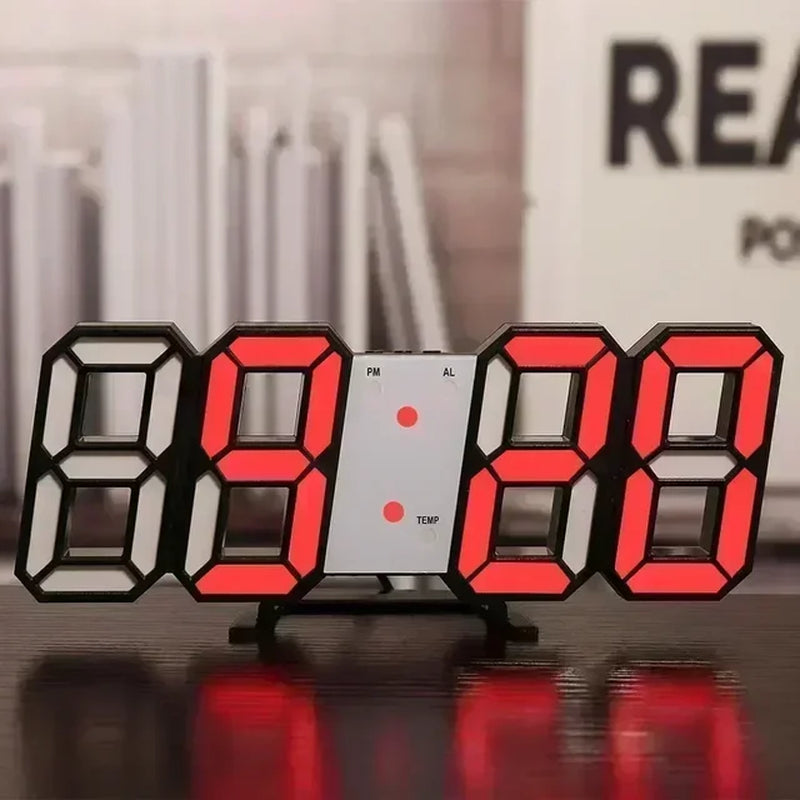 Modern LED Digital Wall Desk Clock - Stylish Home Décor