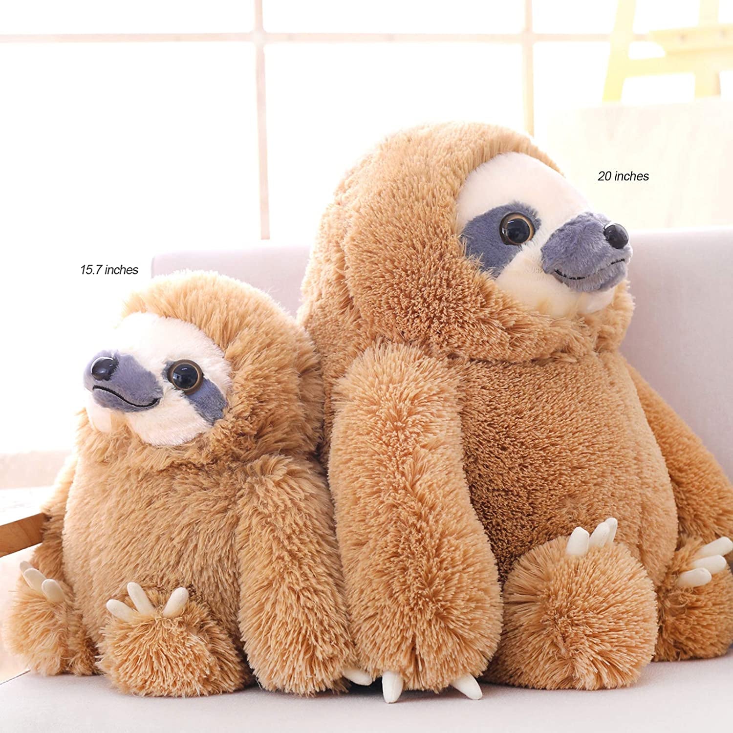 20-Inch Large Sloth Stuffed Animal