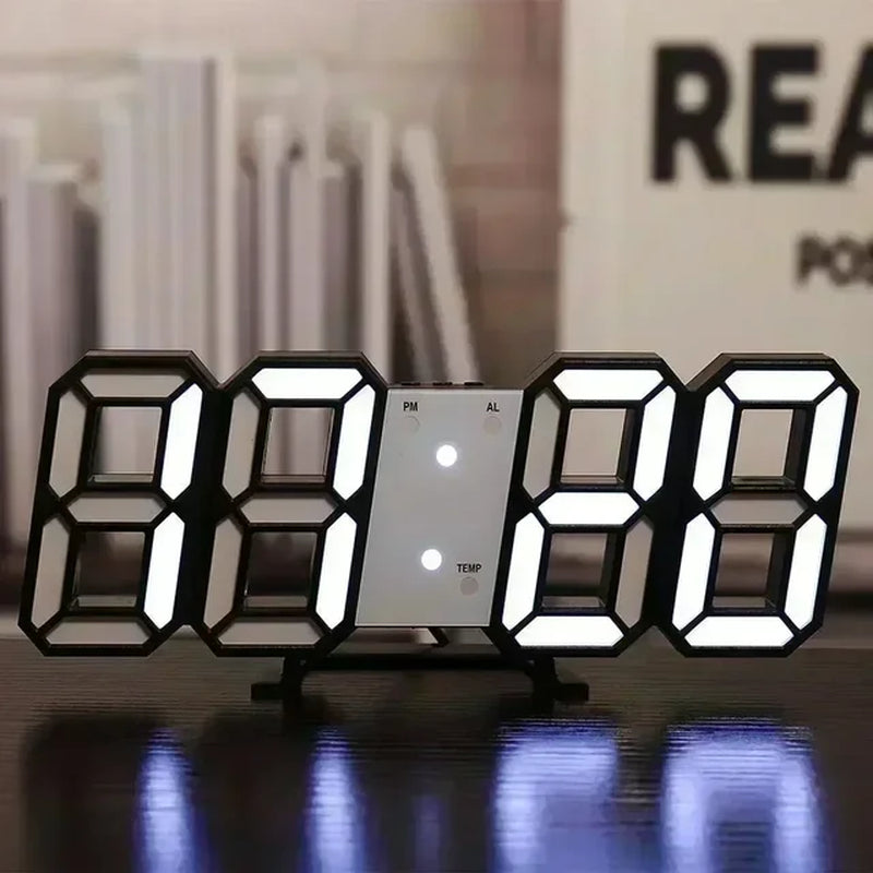 Modern LED Digital Wall Desk Clock - Stylish Home Décor